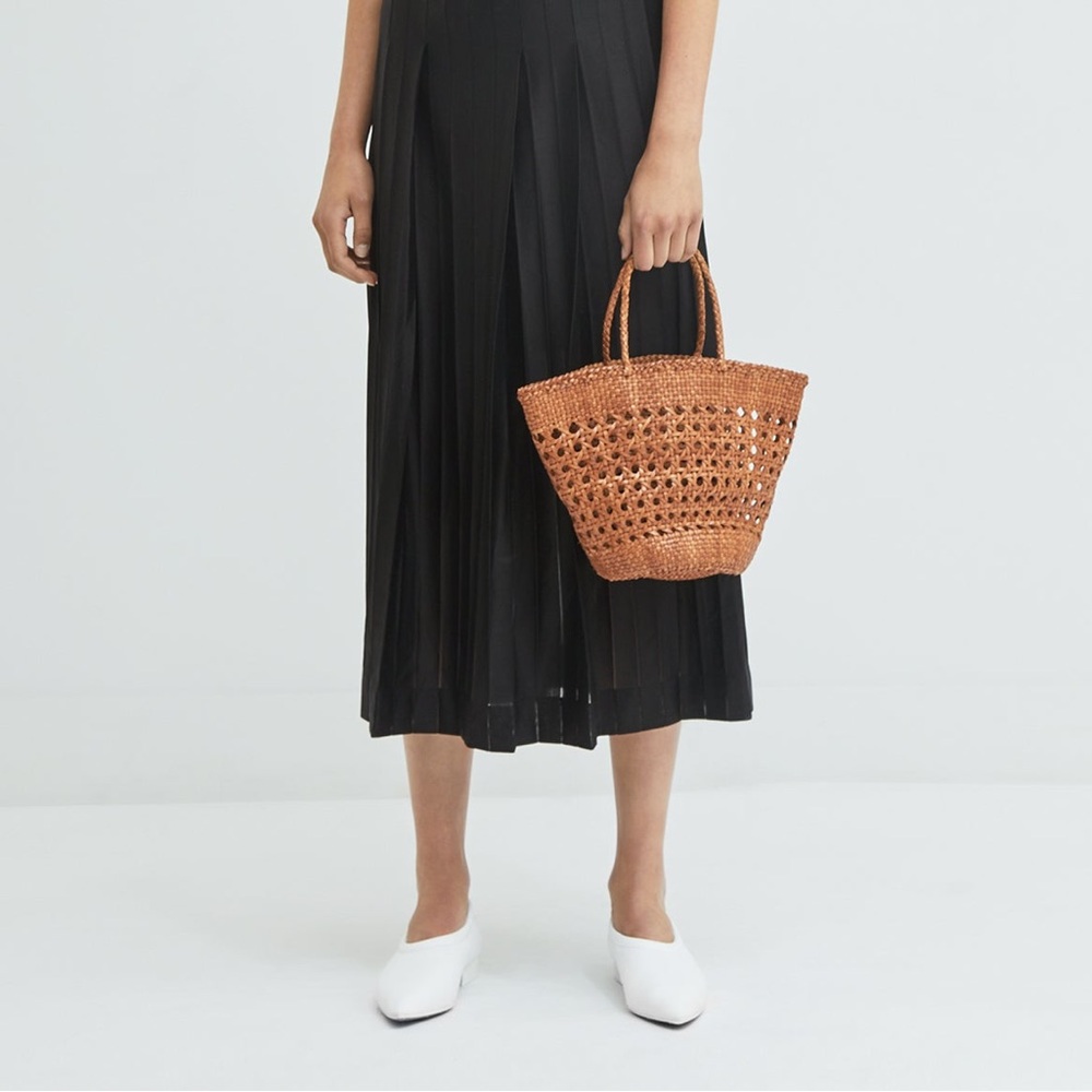 Dragon Diffusion Woven Mini Tote in Brown